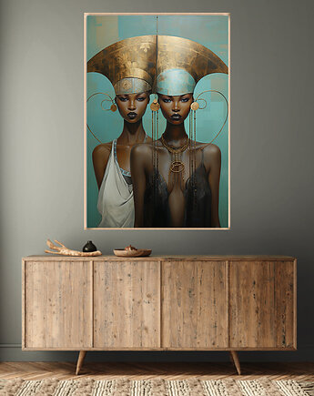 Oblicza Innych Wymiarów - Plakat - Druk - Abstrakcja, Surrealizm, Loft #13, Black Sapphire Art