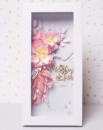 Kartka Ślubna - Dwa Serca, LittleBunnyCraft