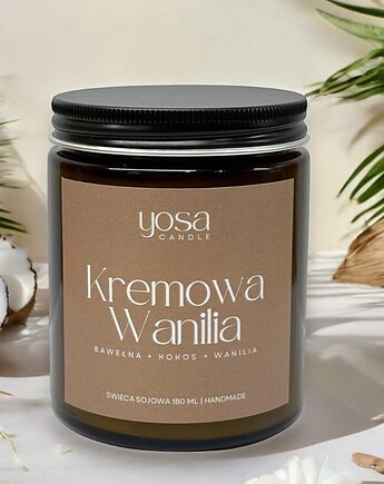 Świeca Sojowa Kremowa Wanilia, Yosa Candle