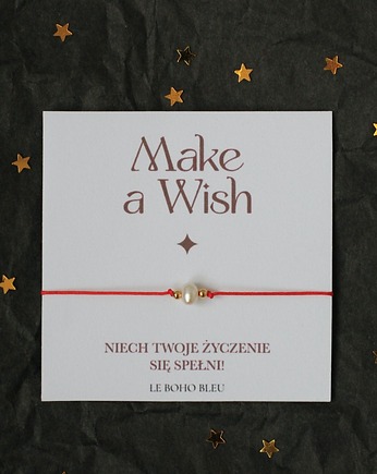 Make a Wish - Bransoletka z perełką, spełniająca życzenia ;), Le Boho Bleu