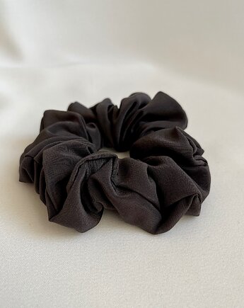 Jedwabna brązowa gumka do włosów Brown Silk, Volie Line