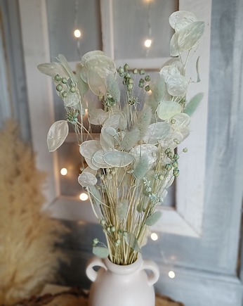 Zestaw suszonych kwiatów do wazonu - miętowy, BohoSuszki