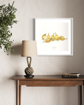 Gruszki / Reprodukcja autorskiej akwareli, Margo Hupert