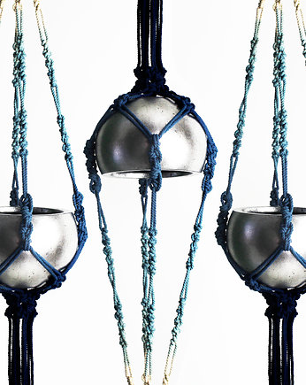 Kwietnik makrama 202 NAVY BLUE, MAJAMI studio