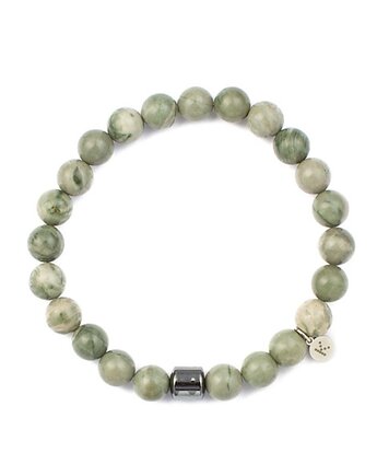 Męska bransoletka w kolorach khaki - zdrowie, Kulka Bransoletki