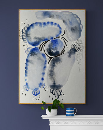 Abstrakcja No201, malowany obraz, plakat, AAS Art Studio