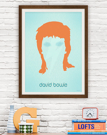 David Bowie - plakat fine art 50x70 cm, minimalmill