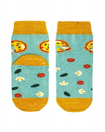 Antypoślizgowe skarpetki dla dzieci - PIZZA, FAVES. Socks&Friends