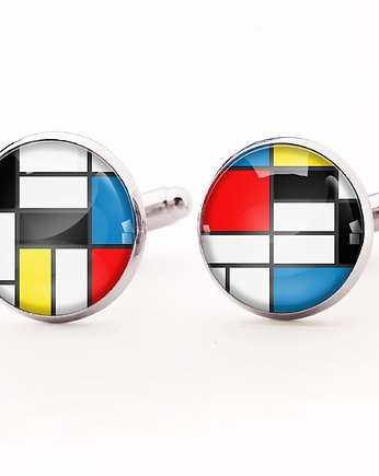 Mondrian - spinki do mankietów - 0137, EgginEgg Men