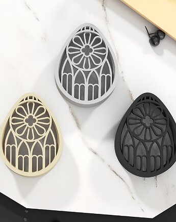 Tunele do uszu 20-100mm gotycka rozeta  / czarne / 14 kolorów, plugi siodłowe, Spirit Of Copper