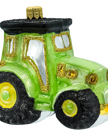 Bombka choinkowa: Traktor: zielony, Syn Bombkarza