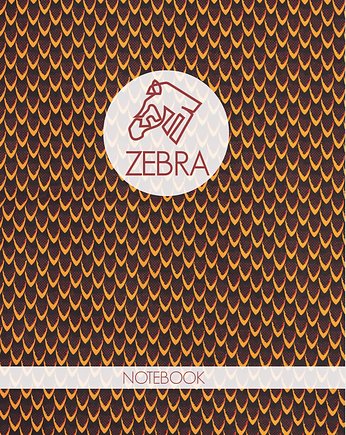 Planner-notes wiązany z afroprintem, Zebra Store