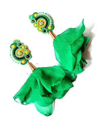 Sutaszowe kolczyki  MILLEFIORI, Sylwia Żak