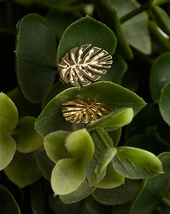 Kolczyki złote p.585 flora, OSOBY - Prezent dla ukochanej