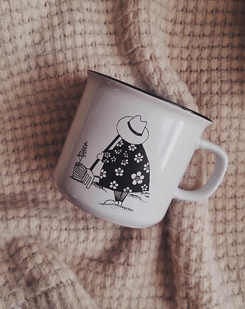 KUBEK 250 ml biały "Panna Uważna", O.LALAdesigns