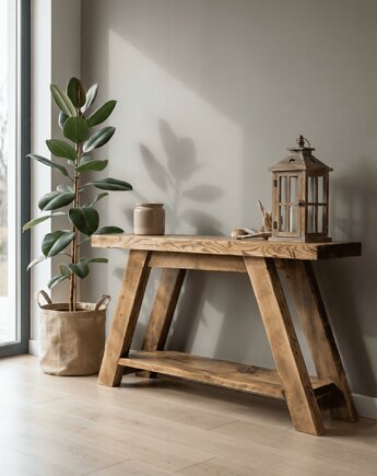 Ławka, siedzisko z litego jesionu Vintage, PiorunowoSzafa