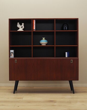Regał tekowy, duński design, lata 70, projektant: Peter L, Przetwory design