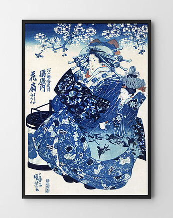 Plakat Gejsza blue, HOG STUDIO