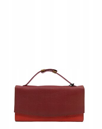 Portfel damski skórzany ze skrawków rączka dużo przegródek eko OLIVKA, Olivka Warsaw