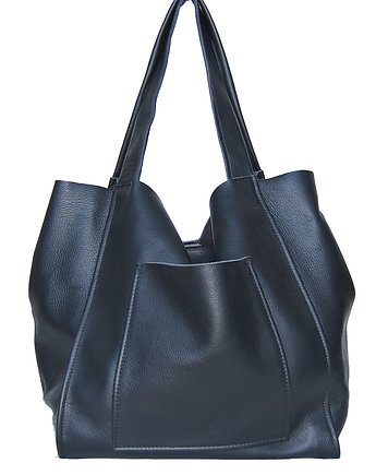 Torebka na ramię ze skóry naturalnej XXL, bagoo