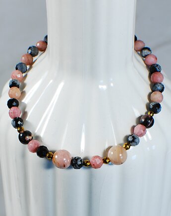 Bransoletka z kamieni naturalnych rodonit PROMOCJA, Arto Teka