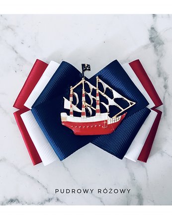 Brosza Marynarska MARINE  NOWOŚĆ!, Pudrowy Różowy