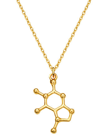 Naszyjnik z wzorem chemicznym czekolady /975/, MYNESS