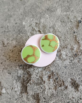 Kolczyki ceramiczne Chodzież, biżuteria z talerzy