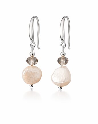 Kolczyki srebrne CRYSTAL PEARLS, ISSI Jewelry