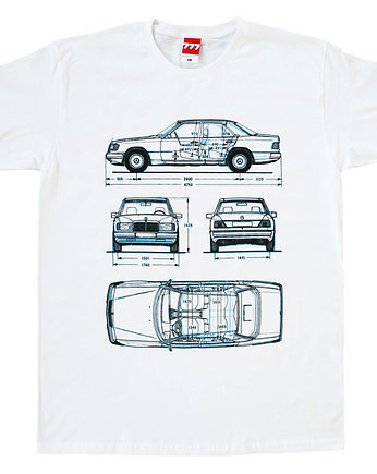 Koszulka MERCEDES W124 E KLASA tshirt, 777 Tshirts
