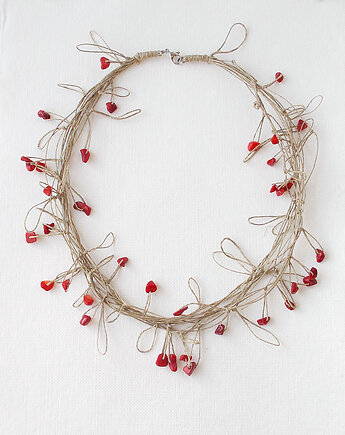 Lady in Red Naszyjnik lniany Vol. 2, galeria nuit