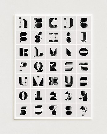 Plakat Typo / Oryginalna grafika / poster print, Alina Rybacka