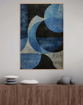 Geometria natury - Plakat, druk - Minimalizm, Boho, Loft #9, Black Sapphire Art