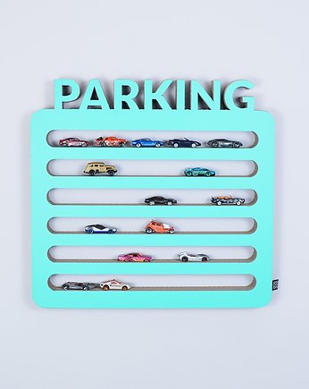 Półka na resoraki, samochodziki PARKING  mięta, ecoono