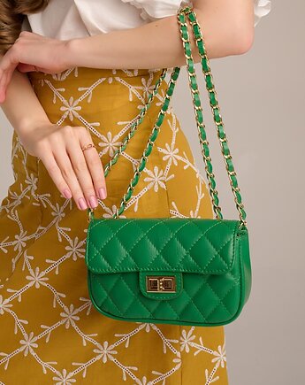 Torebka skórzana na ramię - pikowana (6500), BOSCCOLO