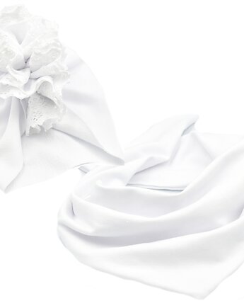 Komplet niemowlęcy czapka turban i chusta, FairyBows