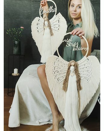 Anioł Stróż personalizowany, ko makrama
