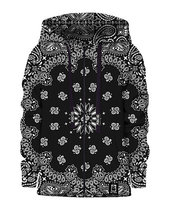 Bluza Zamek Dziewczynka DR.CROW Bandana-Black, DrCrow
