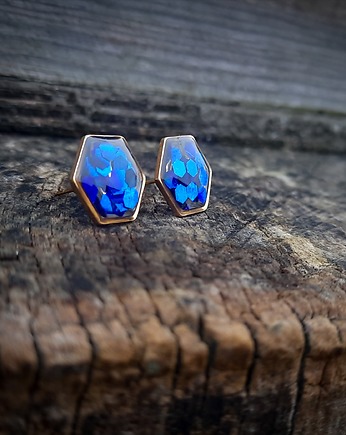 Kolczyki heksagon, Figa handmade accessories