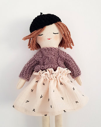 Ekologiczna ręcznie robiona  przytulanka lalka Aline, OSOBY - Prezent dla dziewczynki