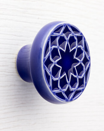 Gałka do mebli, ciemnoniebieska, wz.1, pracowniazona