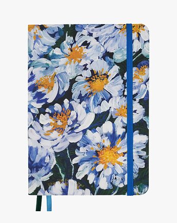 Windy Daisies - notatnik A5, bullet journal, dziennik, planer w kropki, Devangari Art