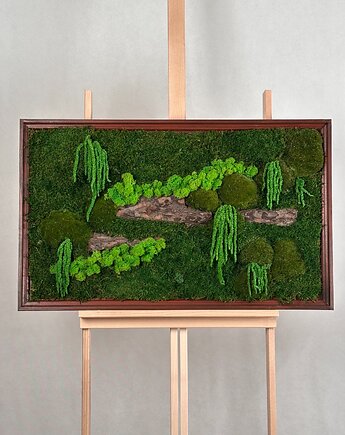 Obraz Kora II, mech, chrobotek i rośliny stabilizowane, Art Light Studio