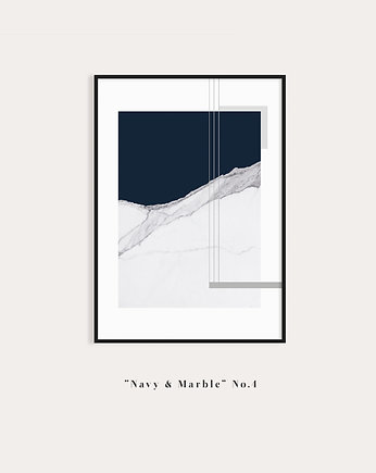 Marble 4 - plakat do salonu z granatem i marmurem, PLAKATY GEOMETRYCZNE