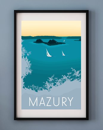 Plakat MAZURY, A. W. WIĘCKIEWICZ