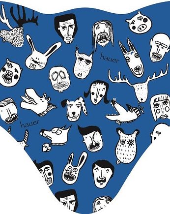 Maska FUN MASK BLUE HEADS, hauer
