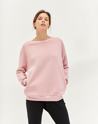 Bluza do jogi COZY AF Oversize Sweatshirt - glowing pink s/m, Moonholi