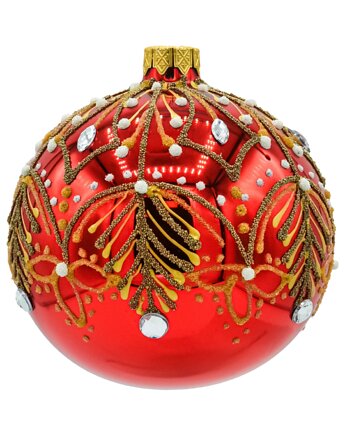 Bombki okrągłe czerwone: złota gałązka, Syn Bombkarza