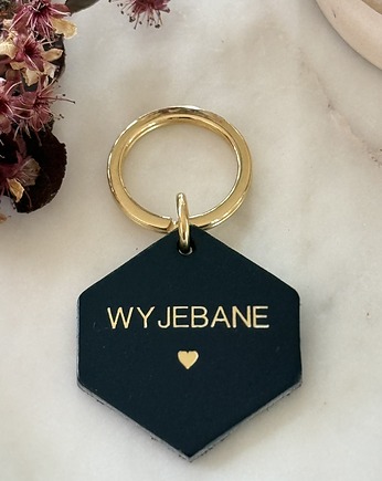 Brelok skórzany "Wyjebane", Boski Bajzel