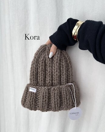 Czapka Nordic 100% wełna *kora*, GANGSTA KNIT